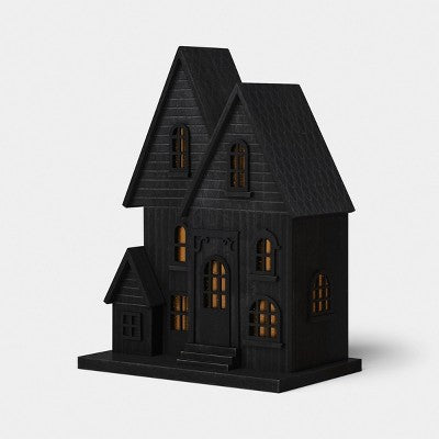 Large Wooden Halloween Haunted House - Threshold