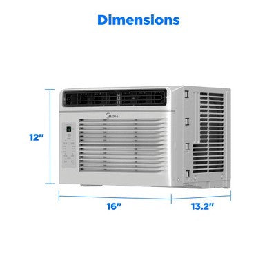 Midea 5,000 BTU EasyCool Window Air Conditioner with Remote, Cools, Circulates and Dehumidifies up to 150 Sq. Ft. (LOCAL PICKUP ONLY)