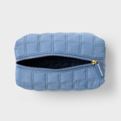 Sonia Kashuk Medium Loaf Makeup Bag - Blue Quilted