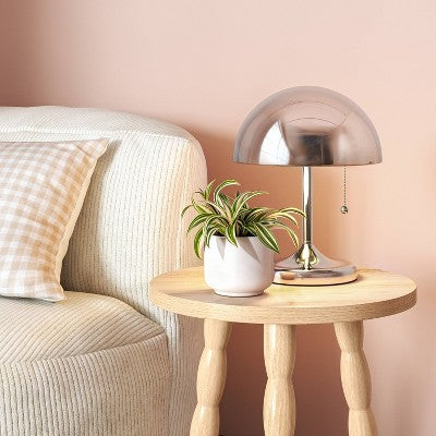 Trend Metal Shade with Chrome Base Table Lamp Silver - Room Essentials