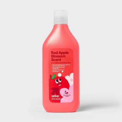 Kids' Bubble Bath + Body Wash - Red Apple Blossom - 20oz - up&up
