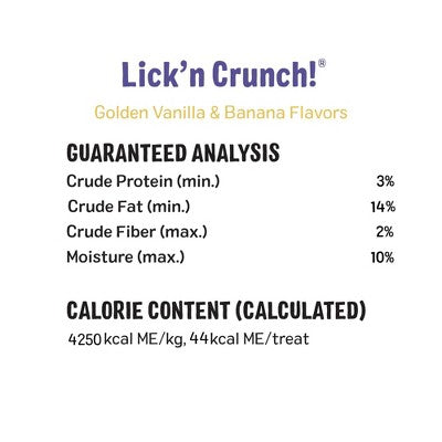 Three Dog Bakery Banana Splitz Lick'n Crunchy Dog Treats - 13oz