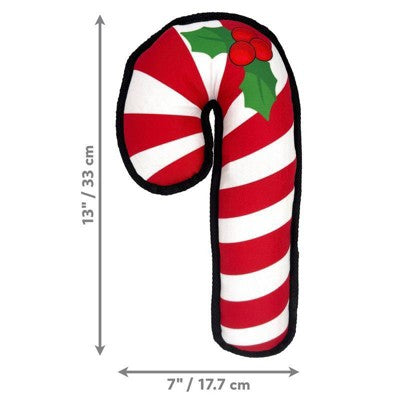 KONG Holiday Ballistic Candy Cane Dog Toy