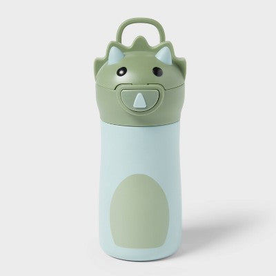Kids' 10 fl oz Dinosaur Animal Water Bottle - Pillowfort