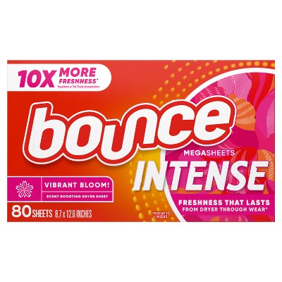 Bounce Vibrant Blooms Intense Dryer sheets - 80ct