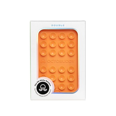 Octobuddy Silicone Suction Cup Phone Case Mount Double-Sided - Orange