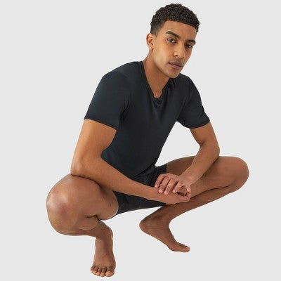 Hanes Premium Men's 2pk Move Breathable Mesh Crew Neck T-Shirt X-Temp - Black M: Moisture Wicking, Quick Dry, 4-Way Stretch, Tagless