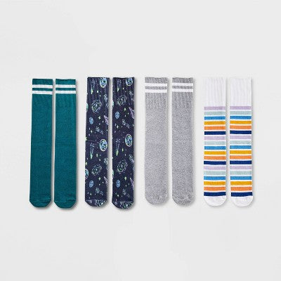 Toddler 4pk Adaptive Knee High Socks - Cat & Jack 2T-3T