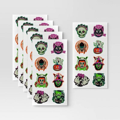 48ct Glow Tattoo Stickers Party Favors - Hyde and EEK! Boutique