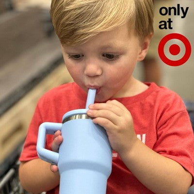 Re-Play 10oz Recycled Stainless Steel Mini Tumbler for Toddlers - Ice Blue