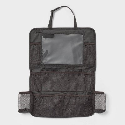 Large Seat Back Organizer Black No Edge Binding - Brightroom: Automotive Backseat Car Organizer, Car Accessories