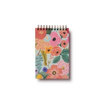 Rifle Paper Co. Garden Party Spiral Notepad: 6x9" Ruled, 100 Pages, Hard Cover, Multicolored, College Rule, Adult and Teen