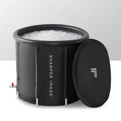Sharper Image Ice Bath Portable Cold Plunge Revitalizing Ice Therapy Workout Recovery - Black (LOCAL PICKUP ONLY)