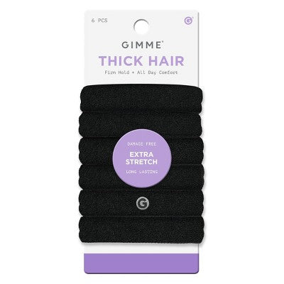 Gimme Beauty Extra Stretch Thick Hair Bands - 6pk