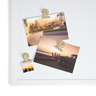 U Brands 3ct Magnetic Bulldog Clips Gold: Fridge & Locker Magnets, Metal Stationery Clips, Office Fasteners