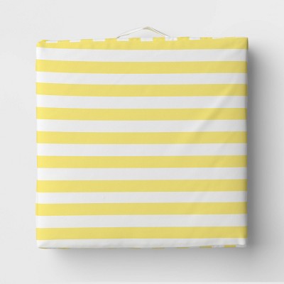 Floor Cushion Yellow Stripe - Sun Squad