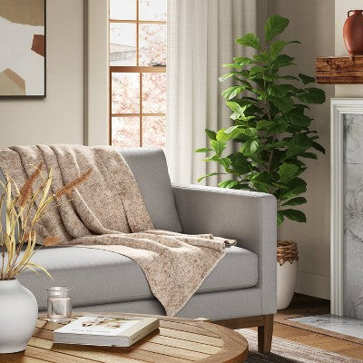 Marled Boucle Throw Blanket Neutral - Threshold