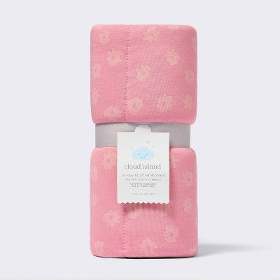 Rayon from Bamboo Jersey Quilted Blanket - Ditsy Floral - Pink - Cloud Island