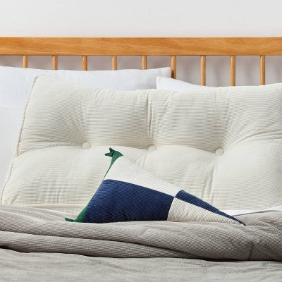 Triangle Corduroy Decorative Throw Pillow Navy Blue - Room Essentials