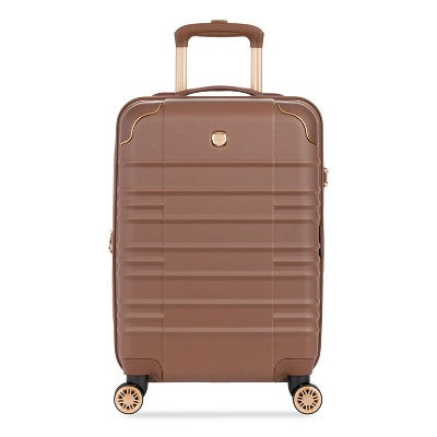 SWISSGEAR Cascade II Hardside Carry On Spinner Suitcase - Maple: 8-Wheel Solid Design