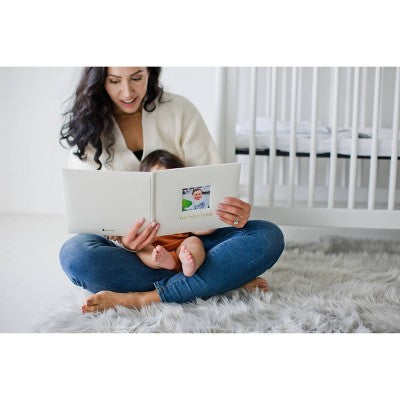 Pearhead Linen Babybook: Holds 80 Photos, 3 x 3 Inch Images, 64 Pages