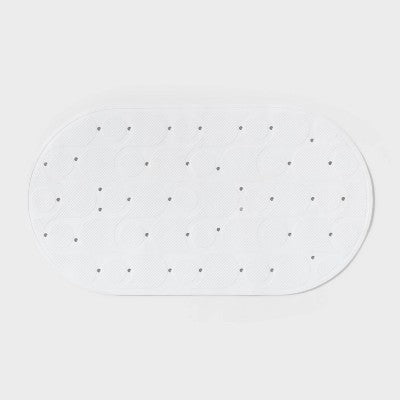 15"x27" Rounded Bath Mat White - Room Essentials