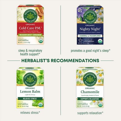 Traditional Medicinals Organic Nighty Night Valerian Herbal Tea - 16ct