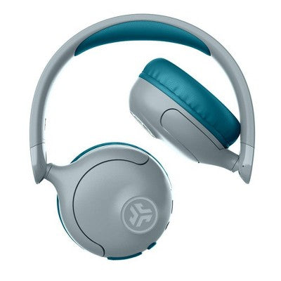 JLab JBuddies Pop Bluetooth Wireless Kids' Headphones - Teal: Over-Ear, Built-In Mic, Water-Resistant