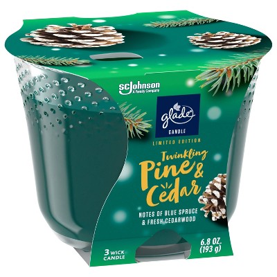 3-Wick Glade Large Candle - Twinkling Pine & Cedar - 6.8oz