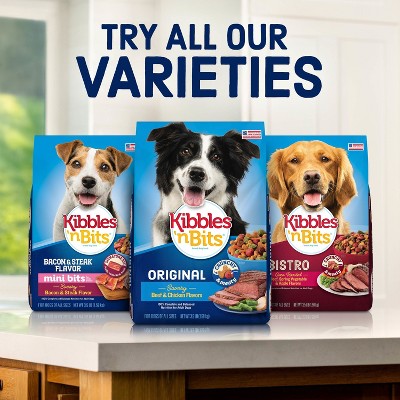 Kibbles 'n Bits Bistro Beef, Spring Vegetable & Apple Flavors Adult Complete & Balanced Dry Dog Food - 16 lbs (LOCAL PICKUP ONLY)