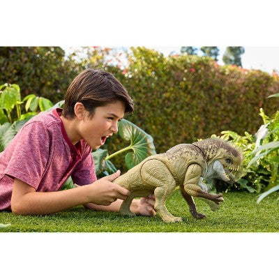 Jurassic World Rebirth Villain Dino Action Figure, 22" Rumble N Rampage Dinosaur Toy, 2 Attacks (LOCAL PICKUP ONLY)