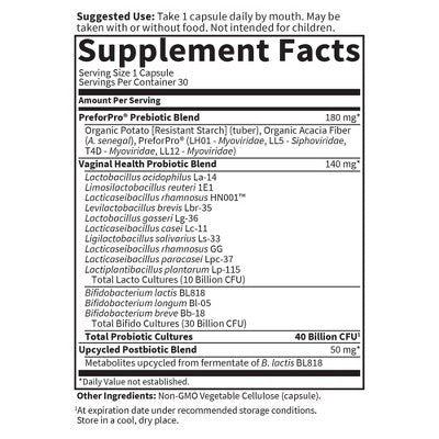 Garden of Life Feminine pH Probiotic Capsules - 30ct