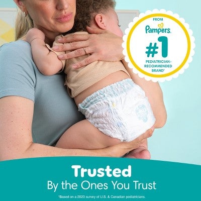Pampers Swaddlers 360 Disposable Diapers - Size 6 - 17ct: Diaper Weight Range 35+ lbs, Polypropylene, Spandex