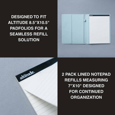 Altitude 2pk 7"x10" Padfolio Refill Notepads