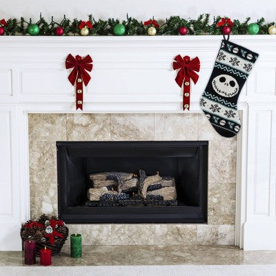 19" Disney The Nightmare Before Christmas Jack Skellington Knit Christmas Holiday Stocking