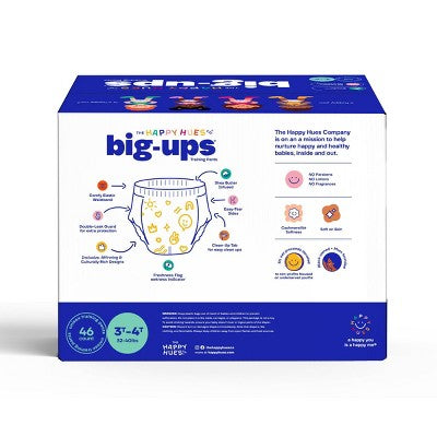 Happy Hues Big-ups Disposable Training Pants - 3T-4T - 46ct