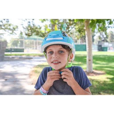 Raskullz Stego Hawk Child Helmet - Blue/Yellow