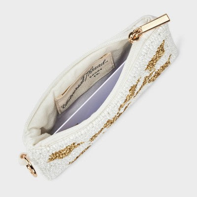 Star Beaded Pouch - Universal Thread White/Gold