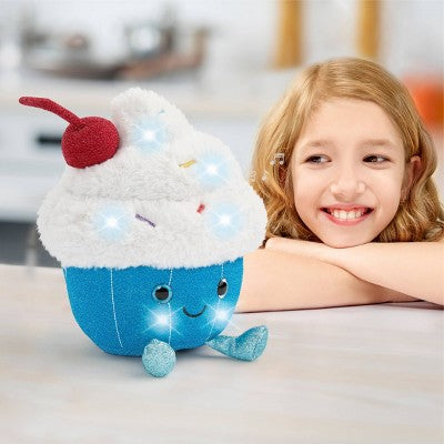 FAO Schwarz 11" Glow Brights Plush LED with Sound Cupcake