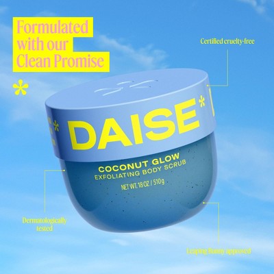 DAISE Coconut Exfoliating Body Scrub - 18oz
