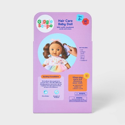14" Toddler Baby Doll - Brown Hair/Eyes - Gigglescape