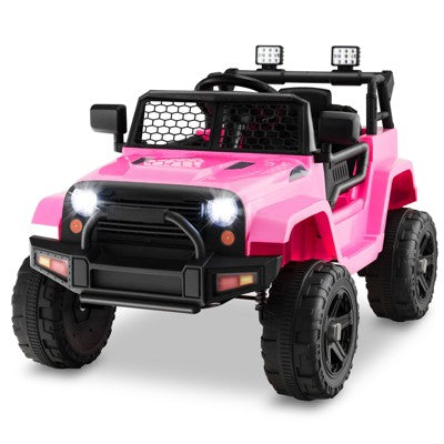 Costway 12V Kids Ride On Truck Car Electric Vehicle Remote w/ Music & Light Pink (LOCAL PICKUP ONLY)