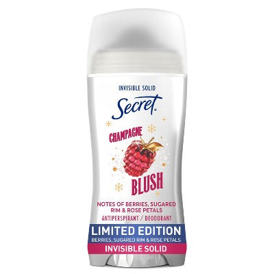 Secret Invisible Solid Limited Edition Antiperspirant and Deodorant - Champagne Blush - 2.6oz
