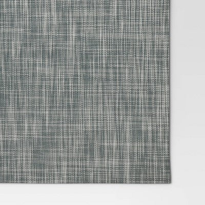 2pk Placemat Gray Vinyl - Threshold