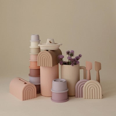 Mushie Bath Rinse Cup - Blush