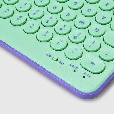 Bluetooth Keyboard - heyday Spring Teal: Membrane, USB-A, 60% Size, Home Use