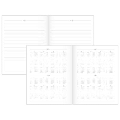 Sugar Paper Essentials Monthly Planner 1/4"x8-9/16"x11" Pale Pink with Rose