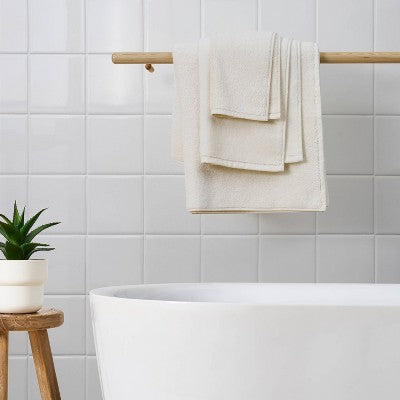 Turkish Cotton Bath Towel White - Wellbe