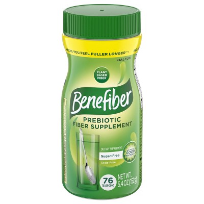 Benefiber Prebiotic GLP-1 Friendly Fiber Powder Unflavored - 76 Teaspoons - 5.1oz