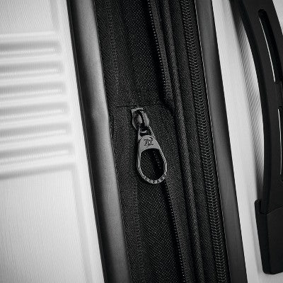 American Tourister NXT Hardside Large Checked Spinner Suitcase - White (LOCAL PICKUP ONLY)